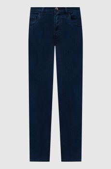 Синие джинсы Costantino с вышивкой эмблемы