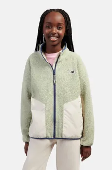 Детская зеленая куртка  NB PREMIUM BORG FLEECE Зеленый 8-9Y New Balance LAKG0234GAS