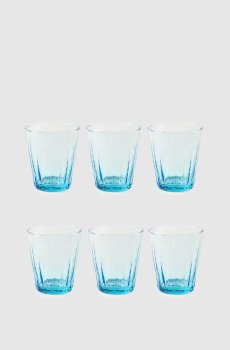 Набор голубых стаканов 6 шт