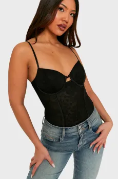 Женское черное боди Черный M Tally Weijl SBOPEFIORELA