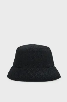 Женская черная панама с узором AOP WASHED CANVAS Черный ONESIZE Calvin Klein LV04F5100G