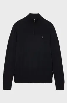 Мужская черная шерстяная кофта KILBURN Черный S AllSaints M082KB