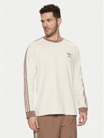 adidas Longsleeve adicolor Classics 3-Stripes JN7022 Écru Slim Fit adidas Longsleeve adicolor Classics 3-Stripes JN7022 Écru Slim Fit