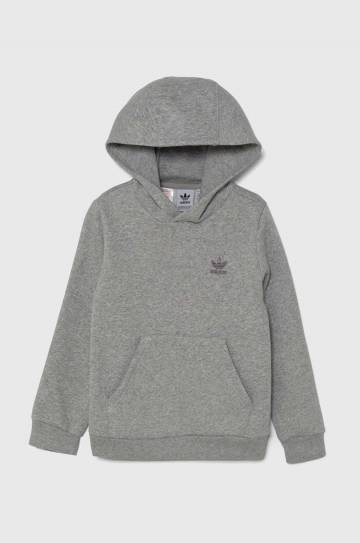 Детская кофта adidas Originals HOODIE цвет серый с капюшоном меланж IX5285 Детская кофта adidas Originals HOODIE цвет серый с капюшоном меланж IX5285