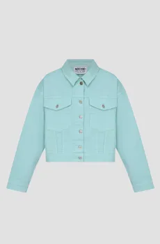 Женская голубая джинсовая куртка Голубой M Moschino A0506.3732;0332