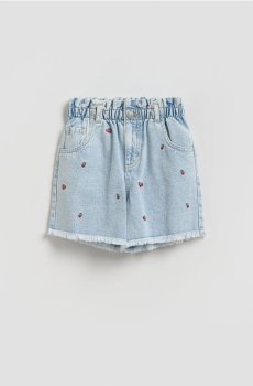 Reserved - Джинсові шорти з вишивкою - синій - 270HN-05J
