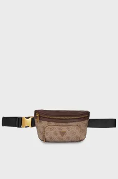 Мужская бежевая поясная сумка с узором VEZZOLA SMART COMPACT Бежевый ONESIZE Guess HMEVZLP3231