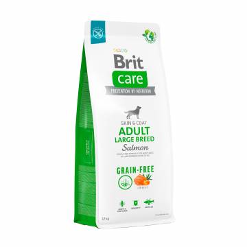 Сухой корм для взрослых собак больших пород Brit Care Adult Large Breed беззерновой, с лососем, 12 кг Сухой корм для взрослых собак больших пород Brit Care Adult Large Breed беззерновой, с лососем, 12 кг