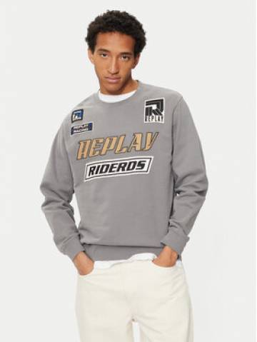 REPLAY Світшот M6971 .000.22890CS Сірий Regular Fit REPLAY Світшот M6971 .000.22890CS Сірий Regular Fit