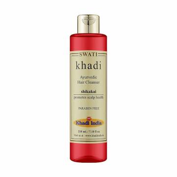 Укрепляющий шампунь для волос Khadi Swati Ayurvedic Hair Cleanser, Shikakai, 210 мл Укрепляющий шампунь для волос Khadi Swati Ayurvedic Hair Cleanser, Shikakai, 210 мл