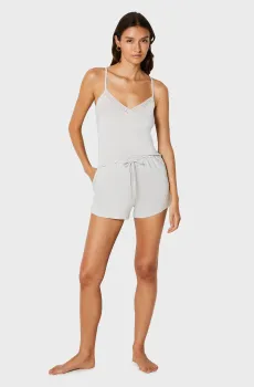 Женские светло-серые шорты в горошек MOLLY DOTS Серый S Etam 6547253