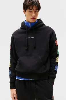 Мужское черное худи RLX VARSITY CREST Черный M Tommy Jeans DM0DM20836