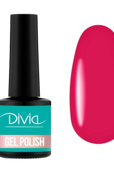Гель-лак для ногтей Divia Neon Vibe Gel Polish Di1233, NV020 Neon Berry, 8 мл