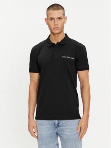 Calvin Klein Jeans Поло Institutional J30J325495 Чорний Regular Fit Calvin Klein Jeans Поло Institutional J30J325495 Чорний Regular Fit
