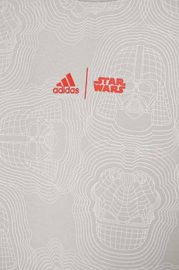 Детская футболка adidas J SW ZNE T цвет серый узорный IW0647 Детская футболка adidas J SW ZNE T цвет серый узорный IW0647