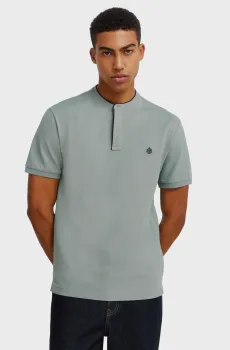 Мужское мятное поло slim fit Ментоловый L SPRINGFIELD 4403100