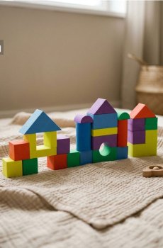 Будівельні блоки з піни - різнобарвний