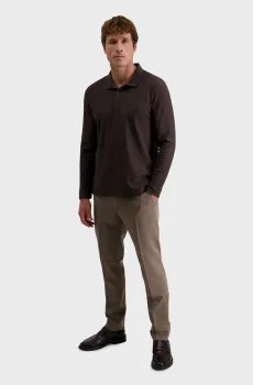 Мужское темно-коричневое поло Коричневый L Pierre Cardin PC.-C5 30874.3079
