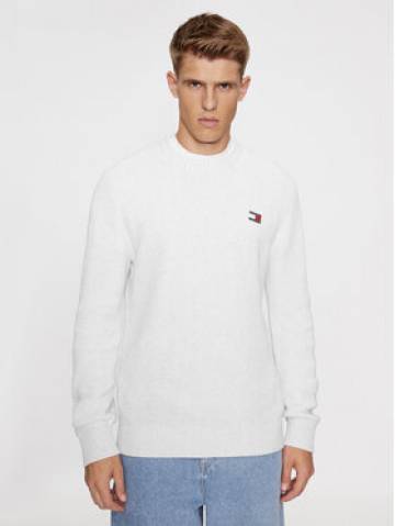 Tommy Jeans Светр Tonal Xs Badge DM0DM17776 Сірий Regular Fit Tommy Jeans Светр Tonal Xs Badge DM0DM17776 Сірий Regular Fit