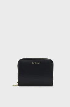 Женский черный кожаный кошелек MEDIUM Черный ONESIZE Calvin Klein LV04F1075G