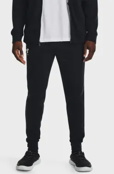 Мужские черные спортивные брюки UA Rival Terry Jogger Черный S Under Armour 1380843-001