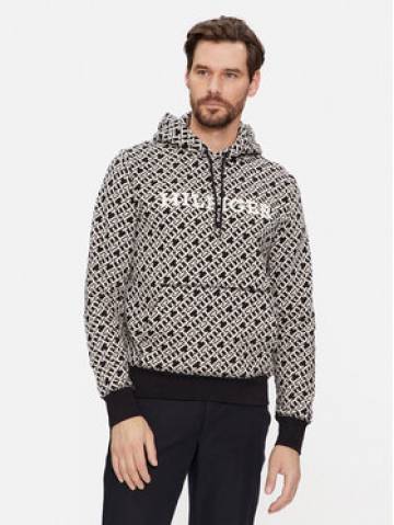 Tommy Hilfiger Світшот Monogram MW0MW34186 Чорний Regular Fit Tommy Hilfiger Світшот Monogram MW0MW34186 Чорний Regular Fit