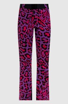 Фиолетовые горнолыжные штаны MINOU в анималистичный принт