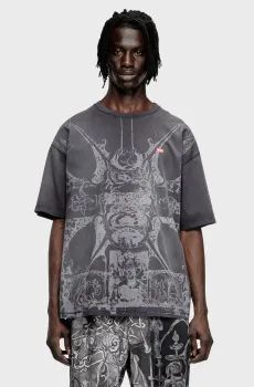 Мужская черная футболка T-BOXT-T13 Черный XXL Diesel A19314 0KIBW