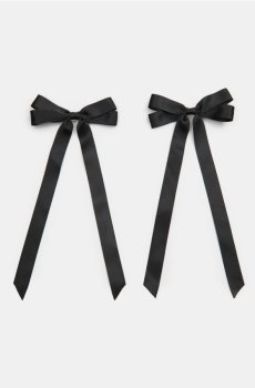 Заколки для волосся з бантиками набір 2 шт. - чорний