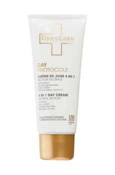 Дневной крем для лица DermEden Day Protocol 4in1 Day Cream Global Action, SPF 50, 50 мл