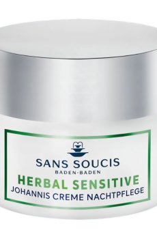 Ночной крем для лица Sans Soucis Herbal Sensitive Johannis Creme Night Care для чувствительной и сухой кожи, 50 мл