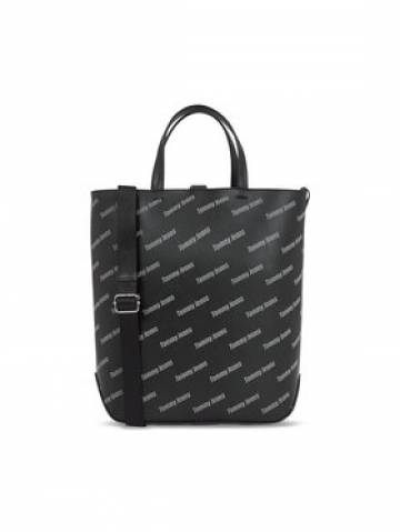 Tommy Jeans Сумка Tjw Must Tote Aov Print AW0AW15646 Чорний Tommy Jeans Сумка Tjw Must Tote Aov Print AW0AW15646 Чорний