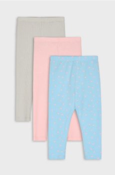 Бавовняні легінси 3 pack - блакитний