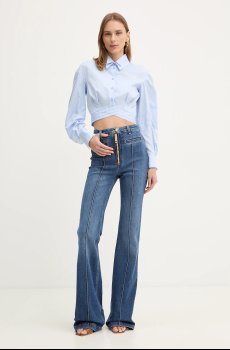 Хлопковая блузка Elisabetta Franchi