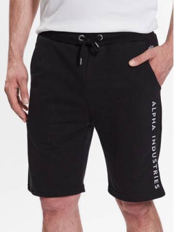 Alpha Industries Спортивні шорти AI Sweat Short 116365 Чорний Regular Fit Alpha Industries Спортивні шорти AI Sweat Short 116365 Чорний Regular Fit