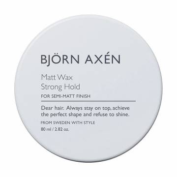 Матовый воск для укладки волос Bjorn Axen Matt Wax Strong Hold сильной фиксации, 80 мл Матовый воск для укладки волос Bjorn Axen Matt Wax Strong Hold сильной фиксации, 80 мл
