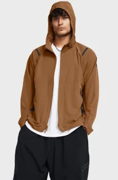 Мужская коричневая ветровка UA Unstoppable Jacket Коричневый XXL Under Armour 1370494-253