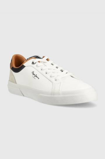 Кроссовки Pepe Jeans Kenton Court цвет белый PMS30839 Кроссовки Pepe Jeans Kenton Court цвет белый PMS30839