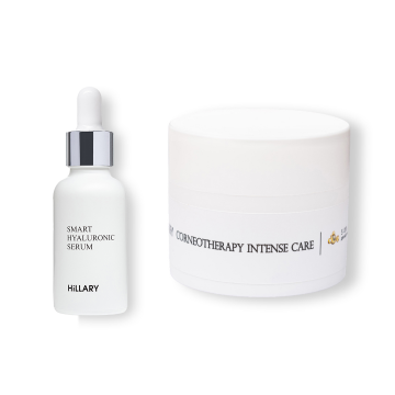 Гіалуронова сироватка Smart Hyaluronic + Крем для всіх типів шкіри Corneotherapy Intense Сare 5 oil’s Гіалуронова сироватка Smart Hyaluronic + Крем для всіх типів шкіри Corneotherapy Intense Сare 5 oil’s