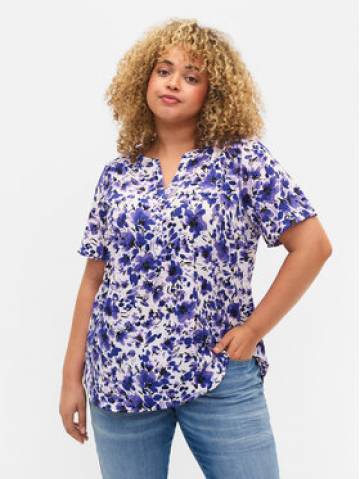 Zizzi Блузка CA02310O Фіолетовий Regular Fit Zizzi Блузка CA02310O Фіолетовий Regular Fit