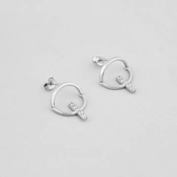 Серебряные серьги Minimal 21105-50р Серебряные серьги Minimal 21105-50р