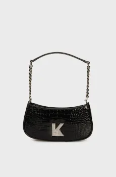 Женская черная сумка с узором K KAMEO Черный ONESIZE Karl Lagerfeld 240W3002