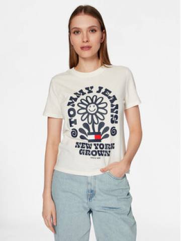 Tommy Jeans Футболка Homegrown DW0DW15471 Écru Regular Fit Tommy Jeans Футболка Homegrown DW0DW15471 Écru Regular Fit