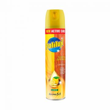 Полироль для мебели 5 в 1 Polilux Lemon, 300 мл Полироль для мебели 5 в 1 Polilux Lemon, 300 мл