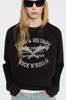 Женский темно-коричневый свитшот Upper Коричневый S ZADIG&VOLTAIRE JWSS01661_DARK CHOCOLATE