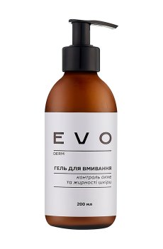 Гель для умывания EVO derm Контроль акне и жирности кожи, 200 мл