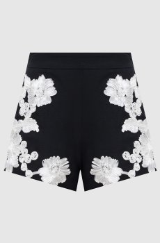 Черные шорты Sammie Soutache с аппликацией