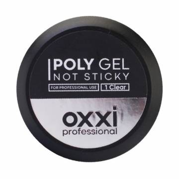 Полигель для ногтей Oxxi Professional Poly Gel Not Sticky 01, 30 мл Полигель для ногтей Oxxi Professional Poly Gel Not Sticky 01, 30 мл