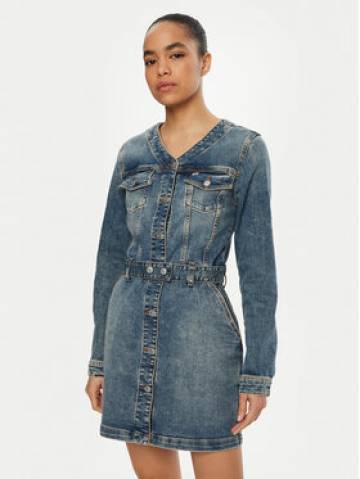 Tommy Jeans Джинсова сукня DW0DW19854 Голубий Regular Fit Tommy Jeans Джинсова сукня DW0DW19854 Голубий Regular Fit