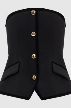 Черный корсетный топ Cambrie